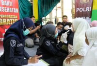 Polres Tanjung Perak Gelar Bakti Kesehatan di Panti Asuhan Rumah Harapan