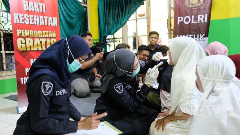 Polres Tanjung Perak Gelar Bakti Kesehatan di Panti Asuhan Rumah Harapan