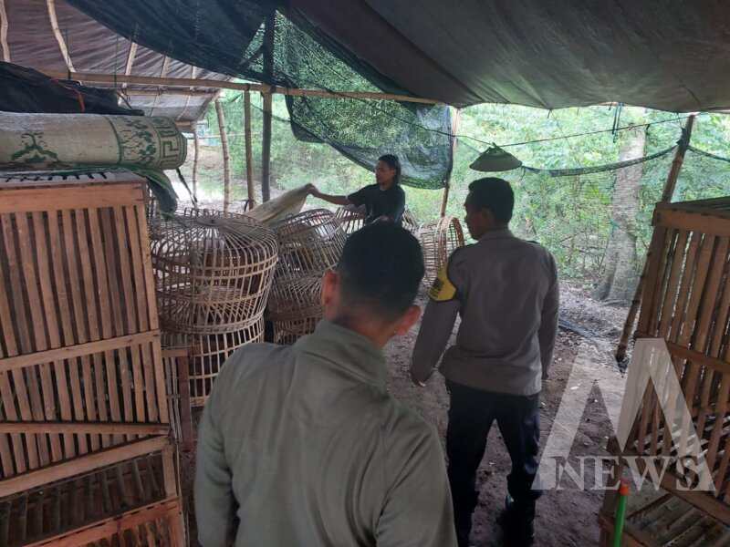 Polres Nganjuk cek lokasi sabung ayam di Bagor