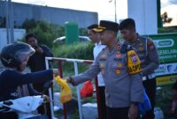 Kapolres Gresik AKBP Rovan saat gelar Kenduri Takjil Bumi Wali