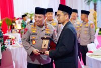 Kapolri Jenderal Pol Listyo Sigit Prabowo saat buka puasa bersama TNI Polri