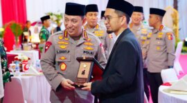 Kapolri Jenderal Pol Listyo Sigit Prabowo saat buka puasa bersama TNI Polri