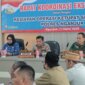 Kapolres Nganjuk AKBP Siswantoro saat gelar rakor lintas sektoral