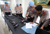 Polres Gresik Cek Senpi Berkala