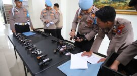 Polres Gresik Cek Senpi Berkala