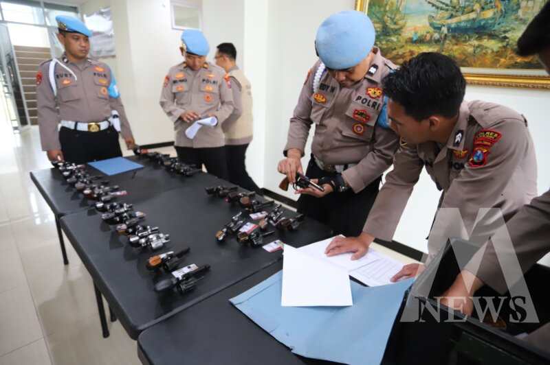 Polres Gresik Cek Senpi Berkala