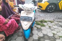 Motor hasil curian yang diamankan Polisi