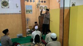 Satbinmas Polres Pelabuhan Tanjung Perak sampaikan pesan Kamtibmas