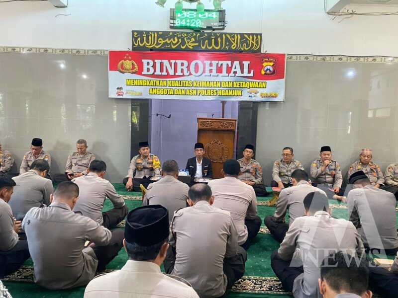 Polres Nganjuk gelar binrohtal