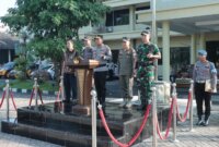 Kapolres Nganjuk AKBP Siswantoro pimpin Apel Gelar Pasukan