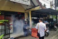 Polres Tanjung Perak fogging Mako dan jajaran Polsek