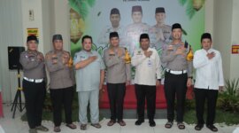 Kapolres Nganjuk AKBP Siswantoro Silaturahmi Kamtibmas dan Buka Bersama di Kantor Samsat