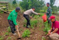 Polsek Ngetos tinjau lahan pekarangan warga