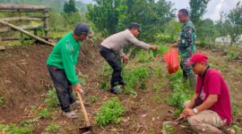 Polsek Ngetos tinjau lahan pekarangan warga