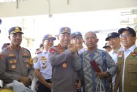 Kapolri Jenderal Listyo Sigit Prabowo saat kunjungan di Terminal Pulo Gebang