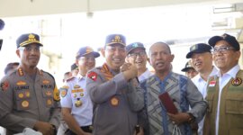 Kapolri Jenderal Listyo Sigit Prabowo saat kunjungan di Terminal Pulo Gebang