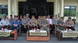 Kapolres Nganjuk AKBP Siswantoro saat Apel Gelar Pasukan
