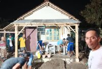 Polsek Bagor bangun rumah korban kebakaran