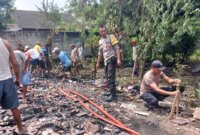 Polsek Bagor bantu evakuasi pasca kebakaran