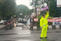 Kapolres Nganjuk AKBP Siswantoro turun langsung urai arus balik lebaran
