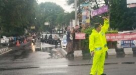 Kapolres Nganjuk AKBP Siswantoro turun langsung urai arus balik lebaran