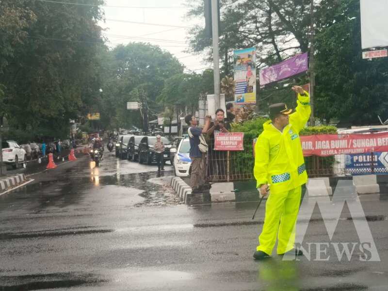 Kapolres Nganjuk AKBP Siswantoro turun langsung urai arus balik lebaran