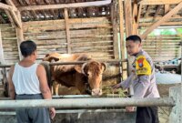 Polsek Lengkong cek peternakan warga