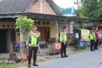 Kapolres Bojonegoro AKBP Mario Prahatinto ikut di pengamanan Halal Bihalal Pencak Silat