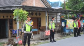 Kapolres Bojonegoro AKBP Mario Prahatinto ikut di pengamanan Halal Bihalal Pencak Silat