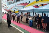 Polres Pelabuhan Tanjung Perak siagakan anggota di Pelabuhan Tanjung Perak Surabaya