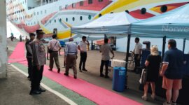 Polres Pelabuhan Tanjung Perak siagakan anggota di Pelabuhan Tanjung Perak Surabaya
