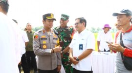 Kapolres Gresik AKBP Rovan Richard Mahenu hadiri Panen Raya Padi di Driyorejo