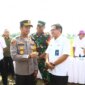 Kapolres Gresik AKBP Rovan Richard Mahenu hadiri Panen Raya Padi di Driyorejo