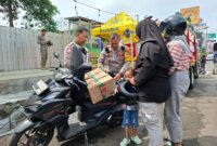 Satlantas Polres Kediri Kota bantu pemudik