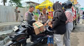 Satlantas Polres Kediri Kota bantu pemudik