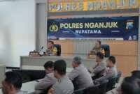 Polres Nganjuk evaluasi arus mudik dan balik lebaran