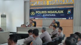 Polres Nganjuk evaluasi arus mudik dan balik lebaran