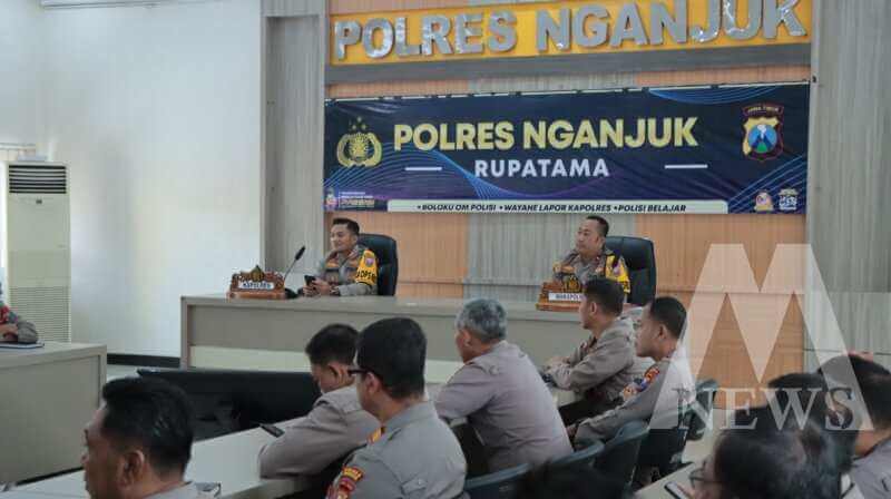 Polres Nganjuk evaluasi arus mudik dan balik lebaran