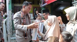 Kapolres Nganjuk AKBP Siswantoro sambangi SLB Dharma Bakti Patianrowo