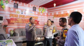 Kapolresta Malang Kota Kombespol Nanang didampingi Kasatlantas Kompol Agung Fitransyah