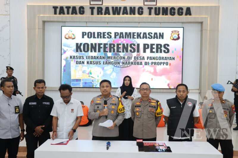 Polres Pamekasan ungkap kasus pesta kembang api