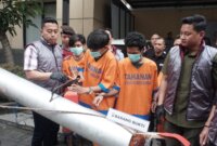 Polisi tangkap 4 tersangka beserta barang buktinya