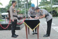 Kapolres Nganjuk AKBP Siswantoro pimpin sertijab Kasat Intelkam, Reskrim dan Kapolsek Ngetos