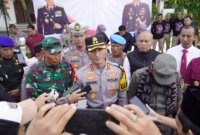 Kapolres Ponorogo AKBP Andin Wisnu berikan keterangan