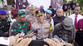 Kapolres Ponorogo AKBP Andin Wisnu berikan keterangan