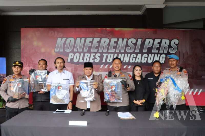 Polres Tulungagung ungkap kasus balon udara berpetasan