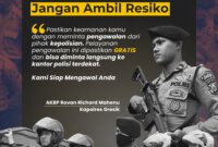 Layanan Gratis Pengawalan Polres Gresik
