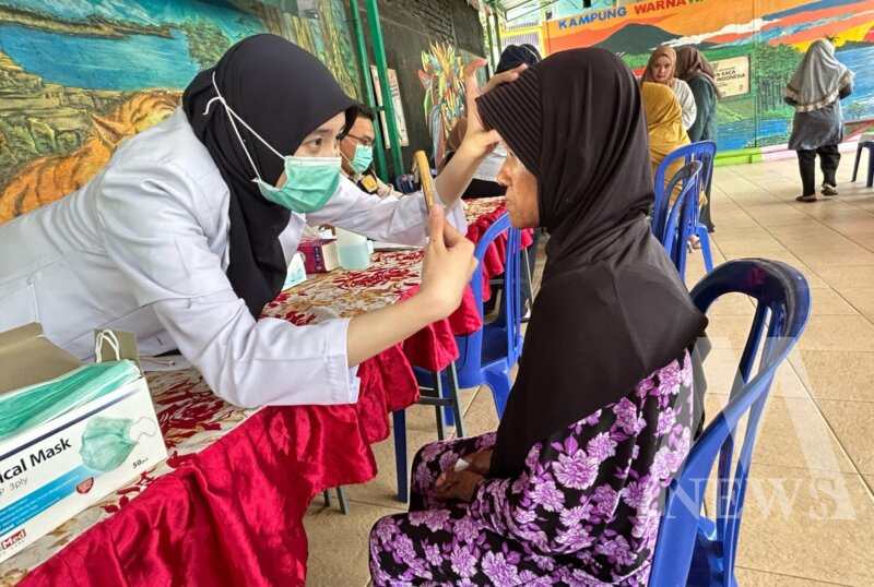 Polresta Malang Kota saat Bakkes di Kampung Tematik