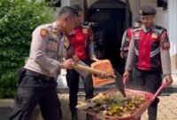 Satsamapta Polres Situbondo gelar bakti religi di Gereja