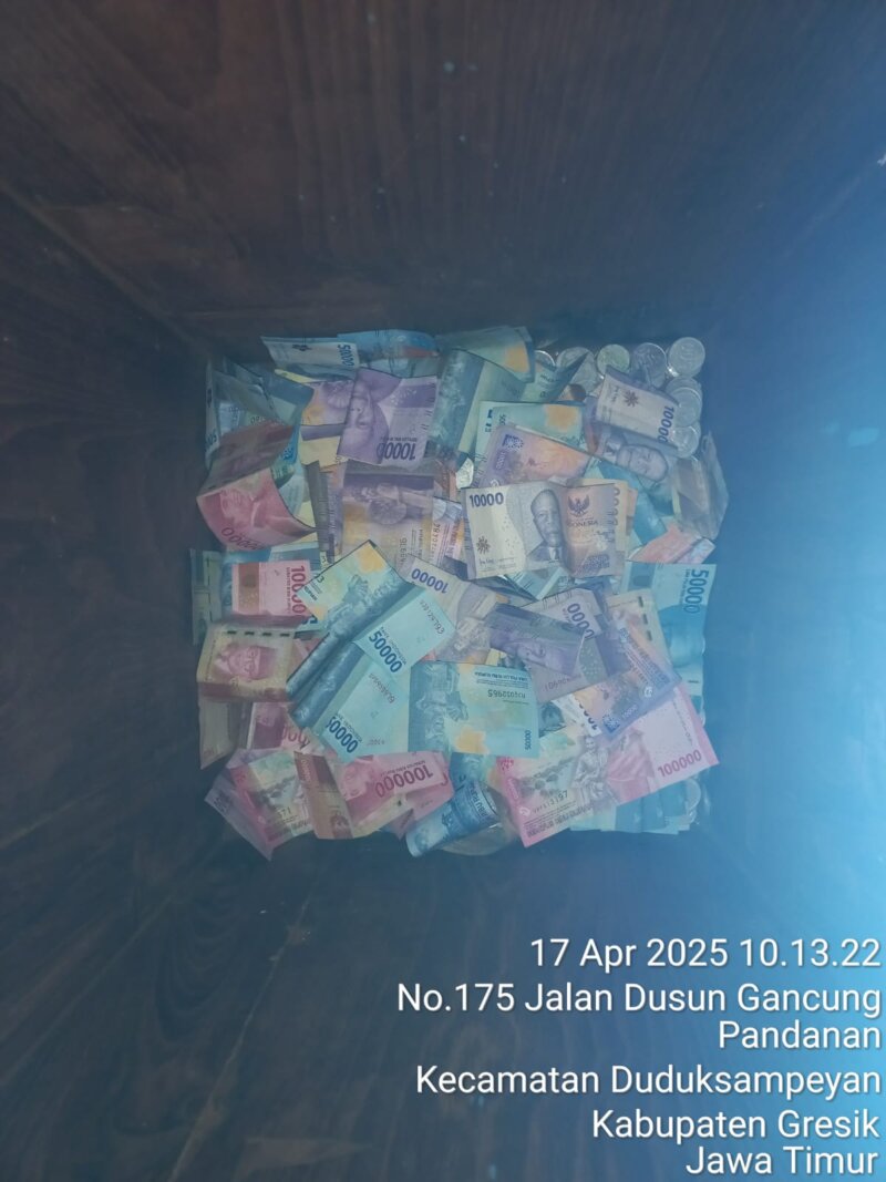 Barang bukti kotak amal diamankan Polisi
